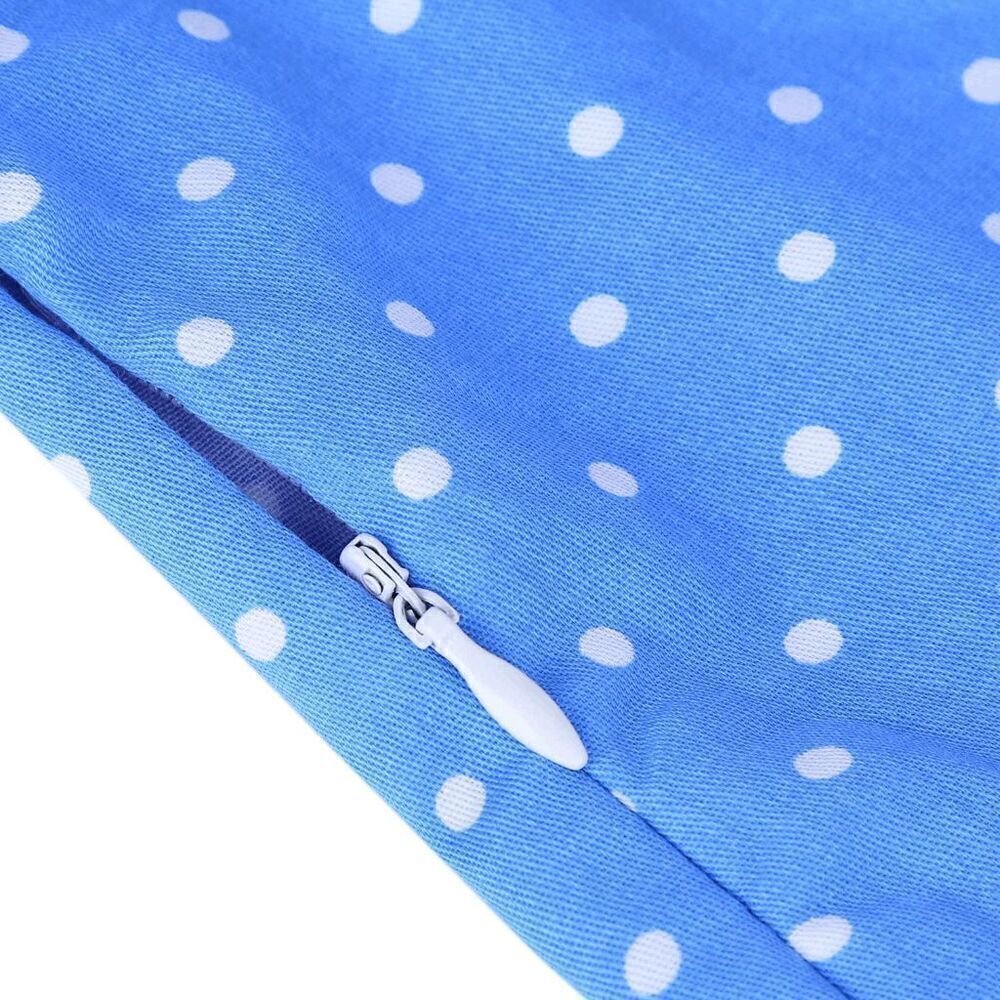 💙 NWT Pinup Retro 1950s Blue Polka Dot Tulle Hem Halter Tea Dress with Belt M - Picture 6 of 14
